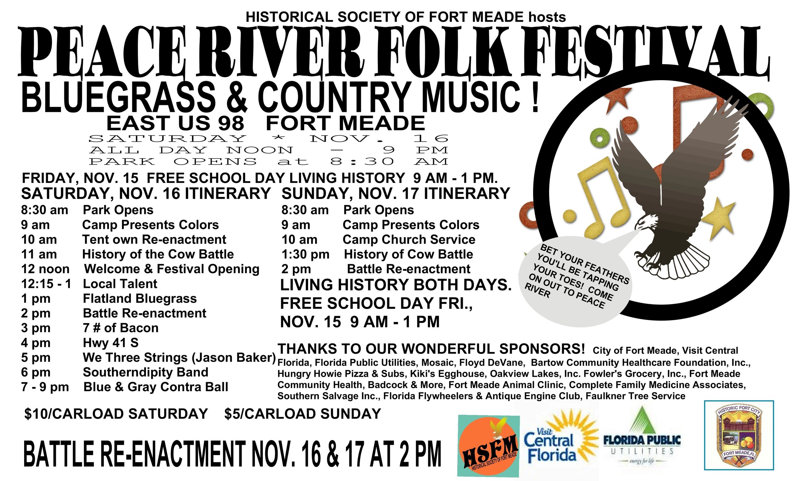 PEACE RIVER FOLK FESTIVAL BLUEGRASS & COUNTRY MUSIC!